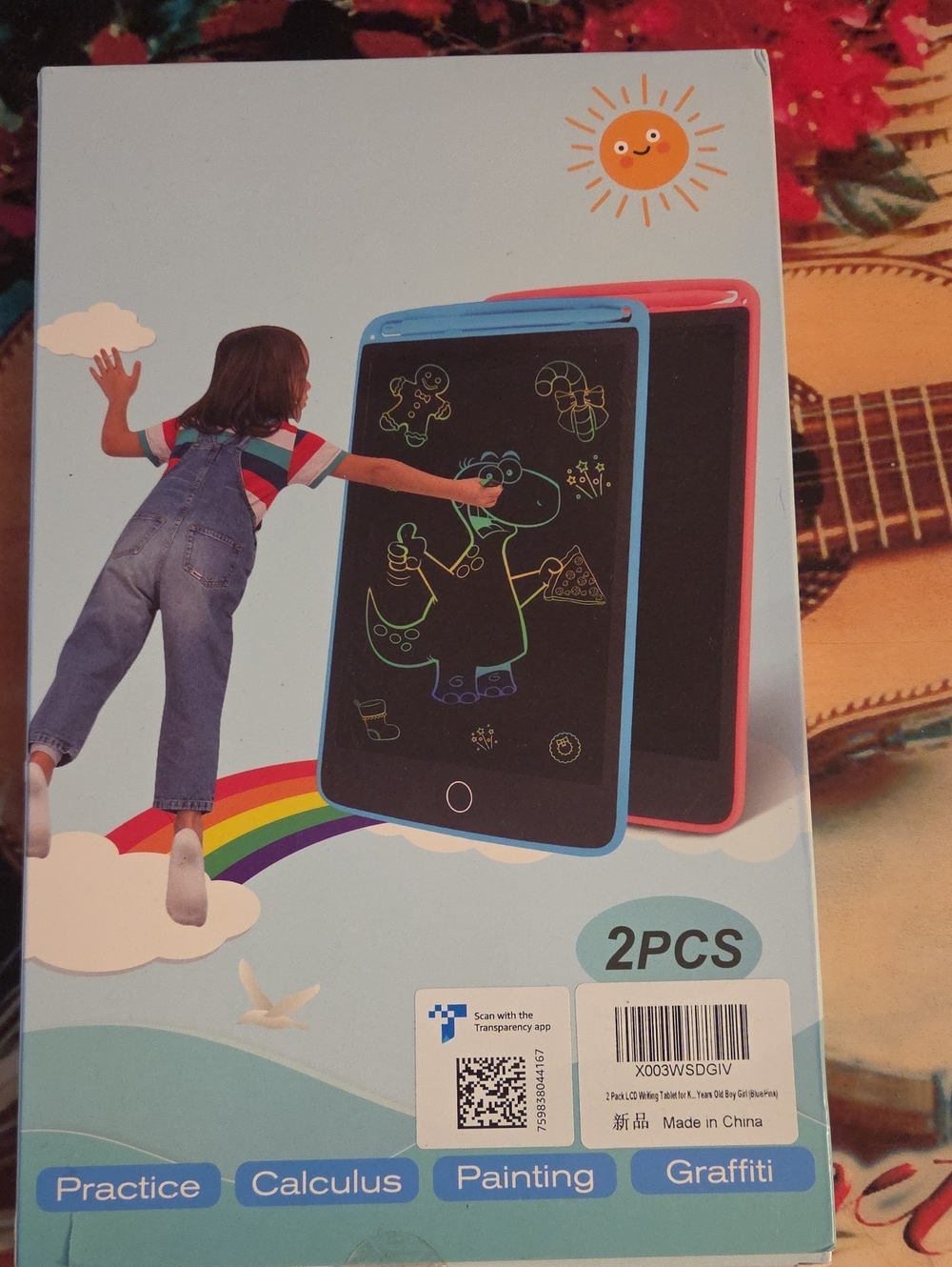 2-Pack Blue & Pink LCD Writing Tablets - Unbranded